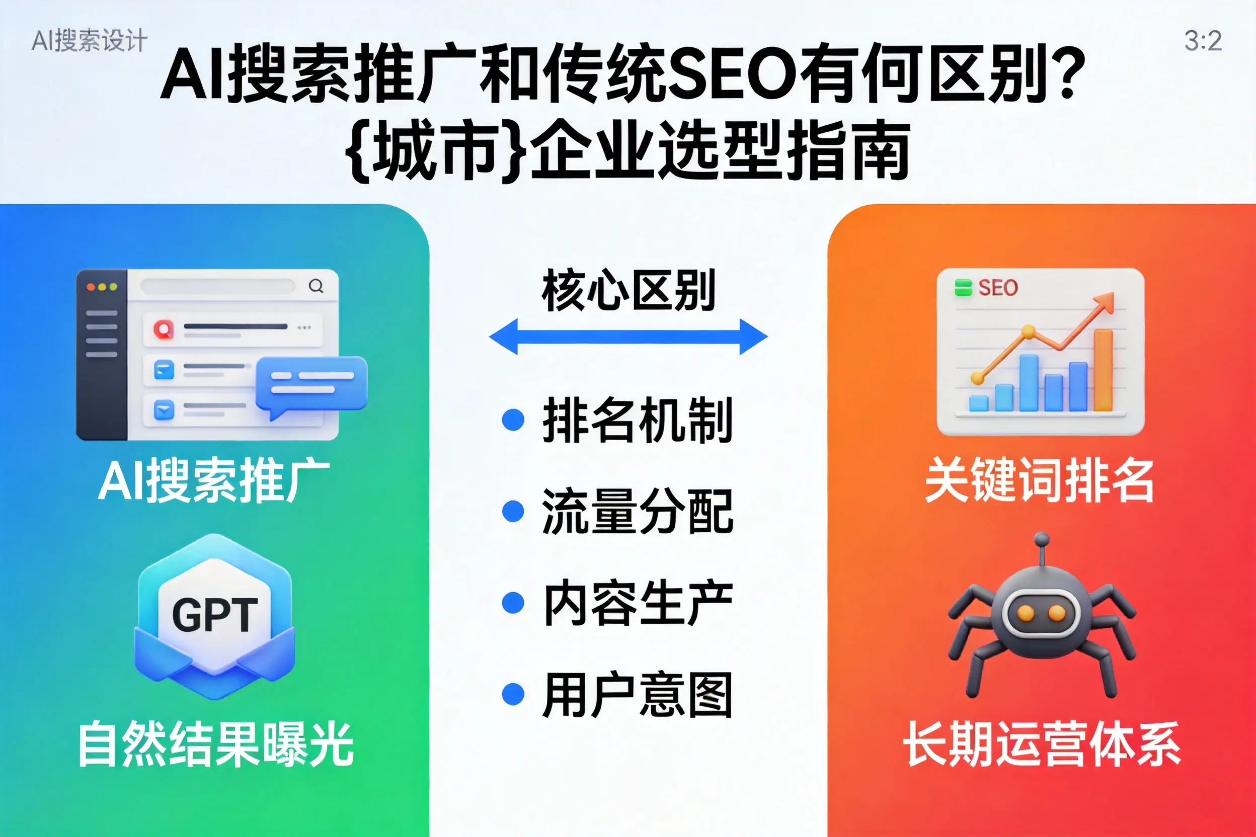 AI搜索推广和传统SEO有何区别？张家口企业选型指南