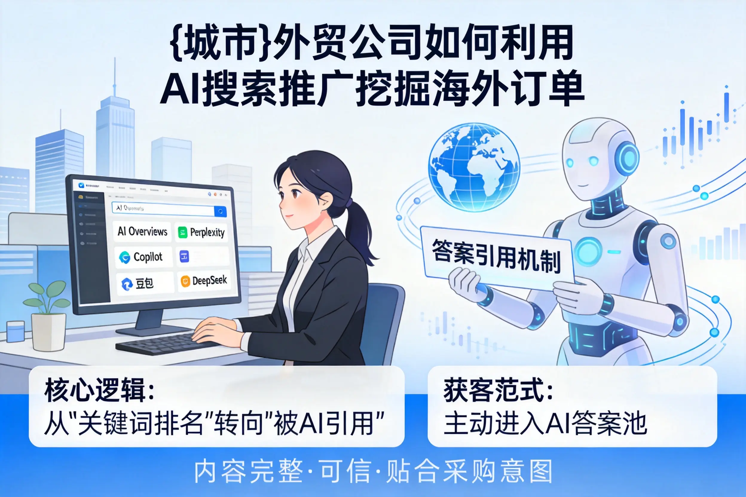 张家口外贸公司如何利用AI搜索推广挖掘海外订单