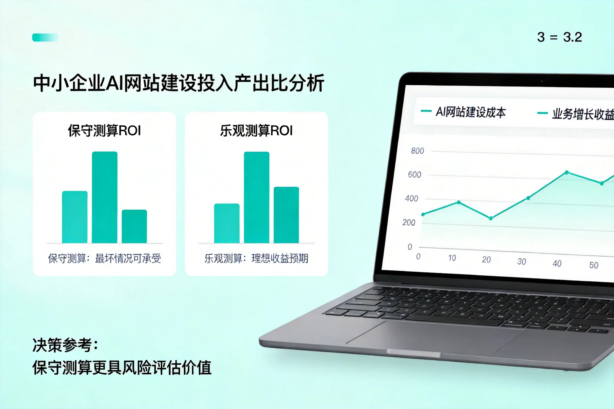 张家口中小企业AI网站建设投入产出比怎么算？先看这份分析