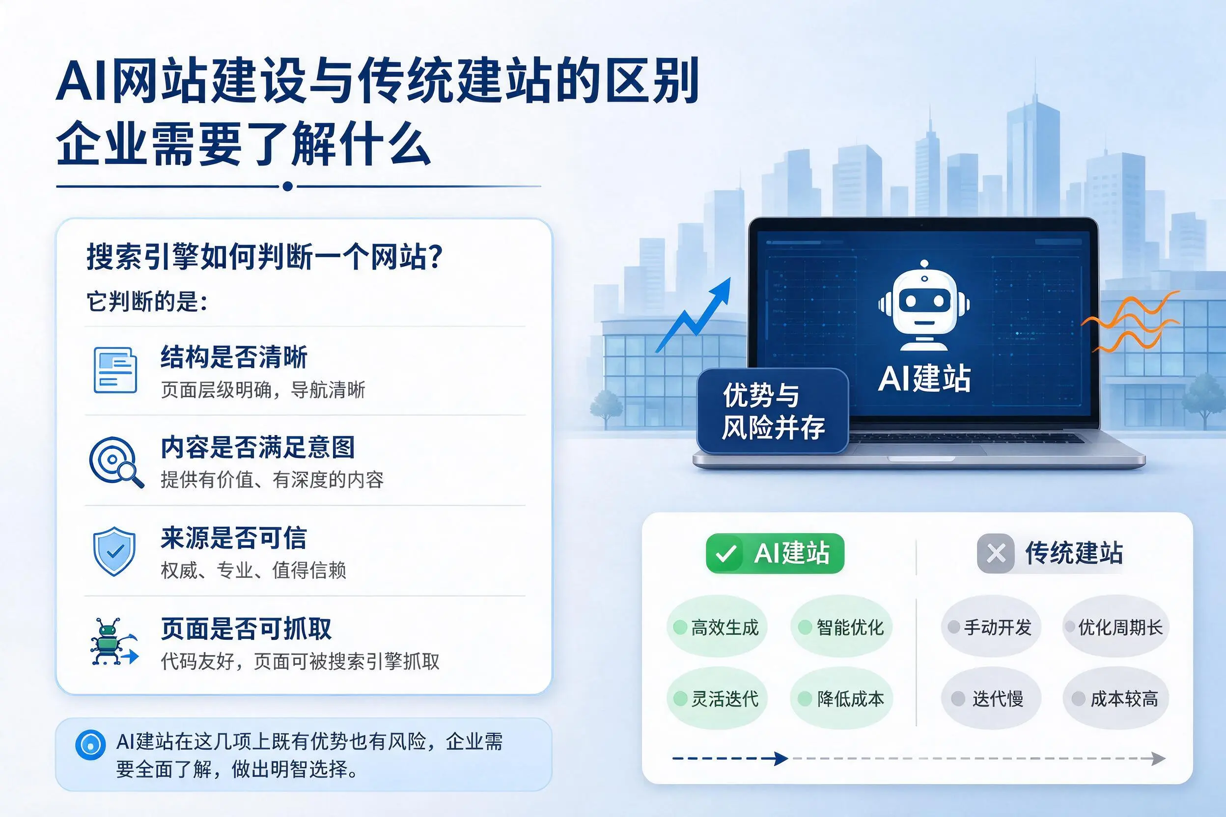AI网站建设与传统建站的区别,张家口企业需要了解什么