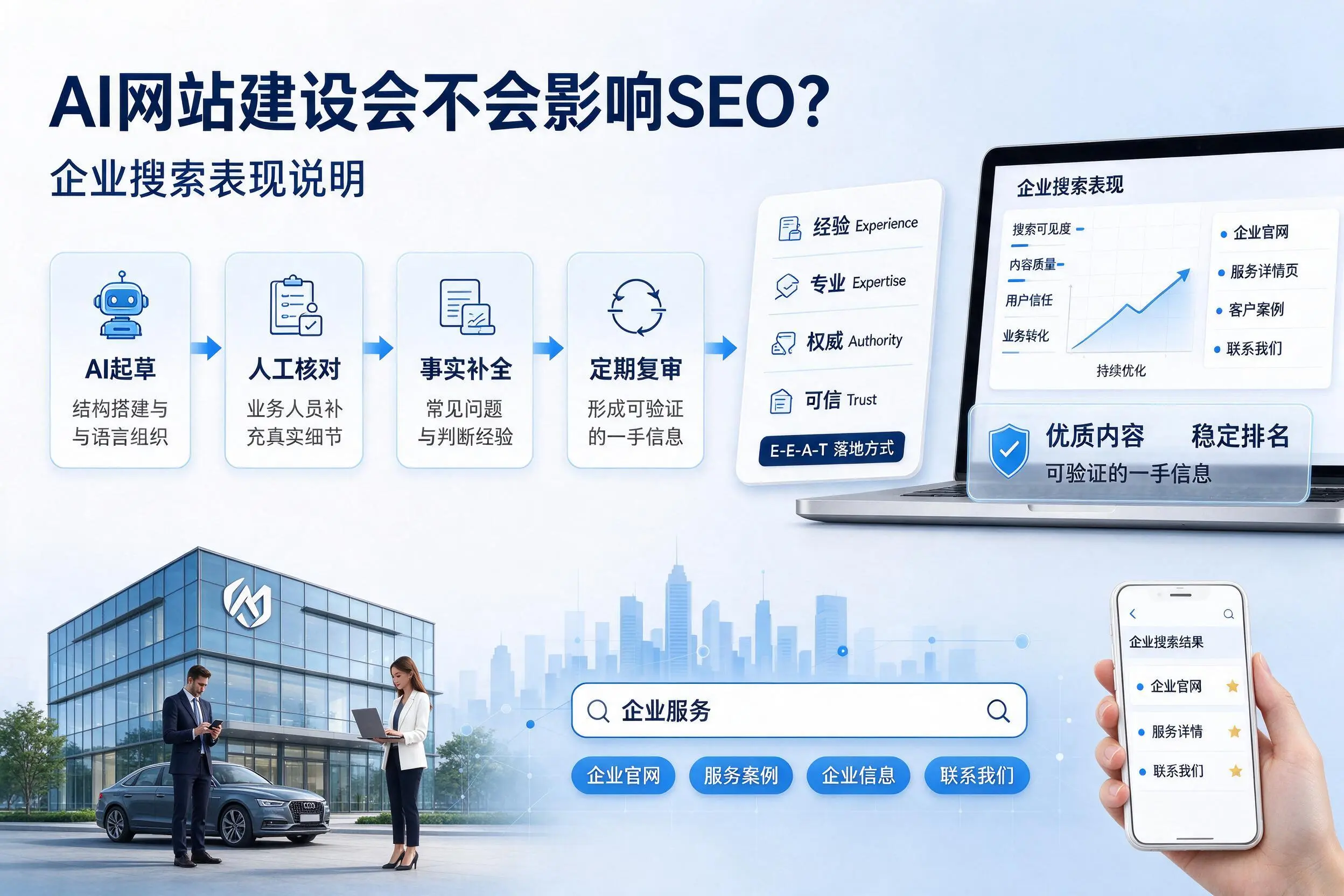 AI网站建设会不会影响SEO?张家口企业搜索表现说明